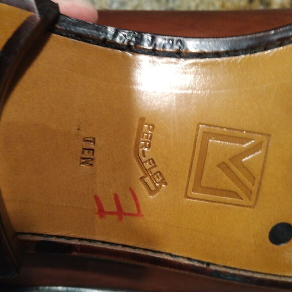 Sandro Moscoloni LA VIDA PER-FLEX Tassel Leather Loafer Shoes Brown Mens 10 EUC - Picture 11 of 15